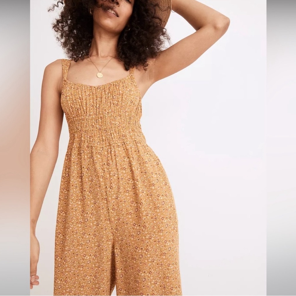 Madewell Sophia Tank Wide-Leg Jumpsuit in Florentine Floral